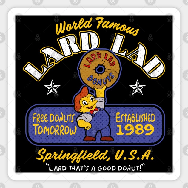 Lard That's A Good Donut Magnet by Alema Art